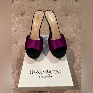 YSL Purple Sandals